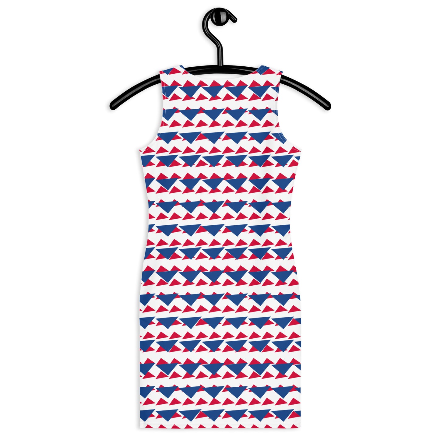 All-Over Print Bodycon Dress Geometric Triangles Style 1