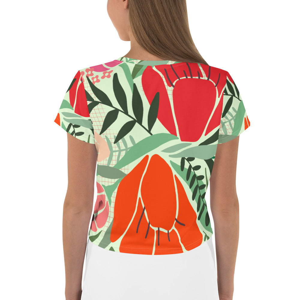 All-Over Print Crop Tee