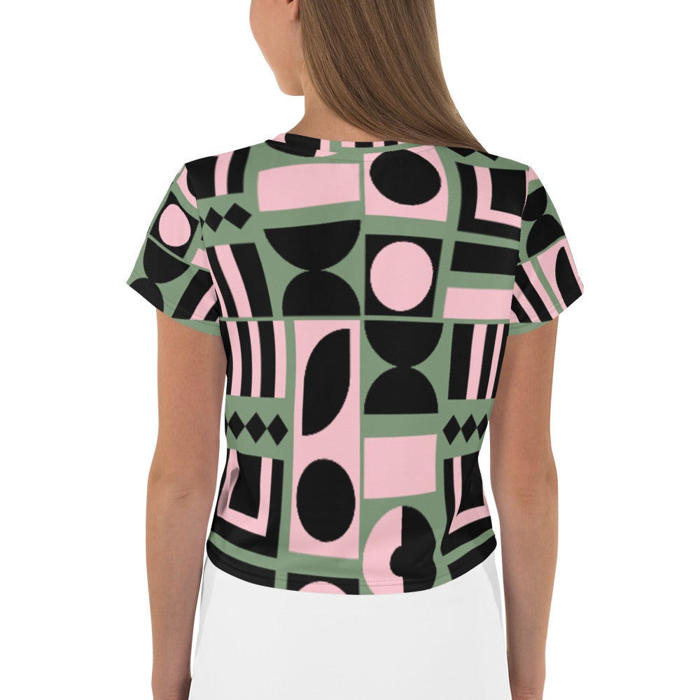 All-Over Print Crop Tee