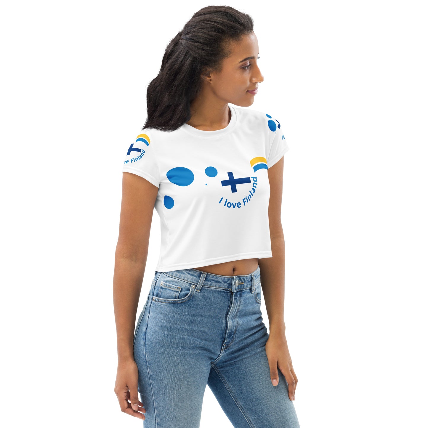 All-Over Print Crop Tee
