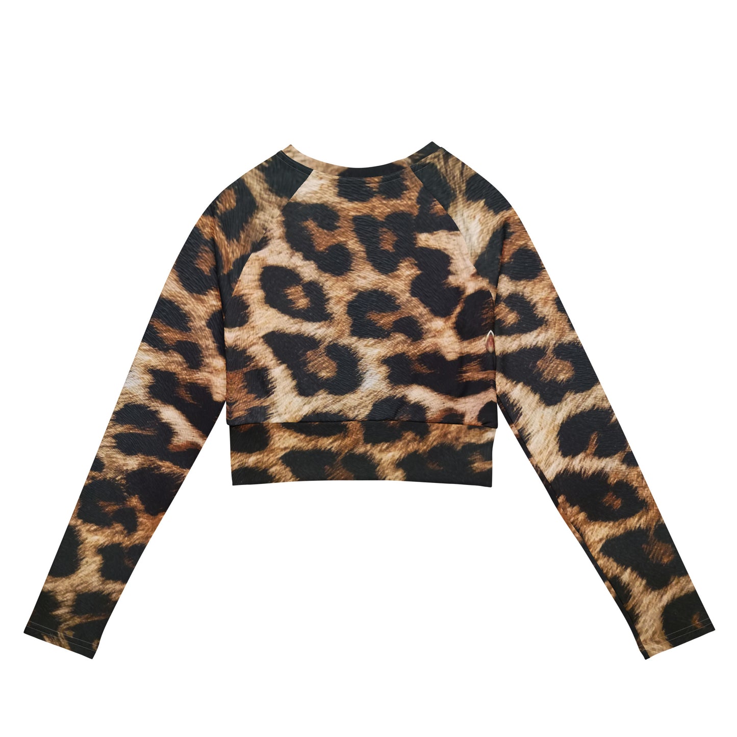 Recycled long-sleeve crop top