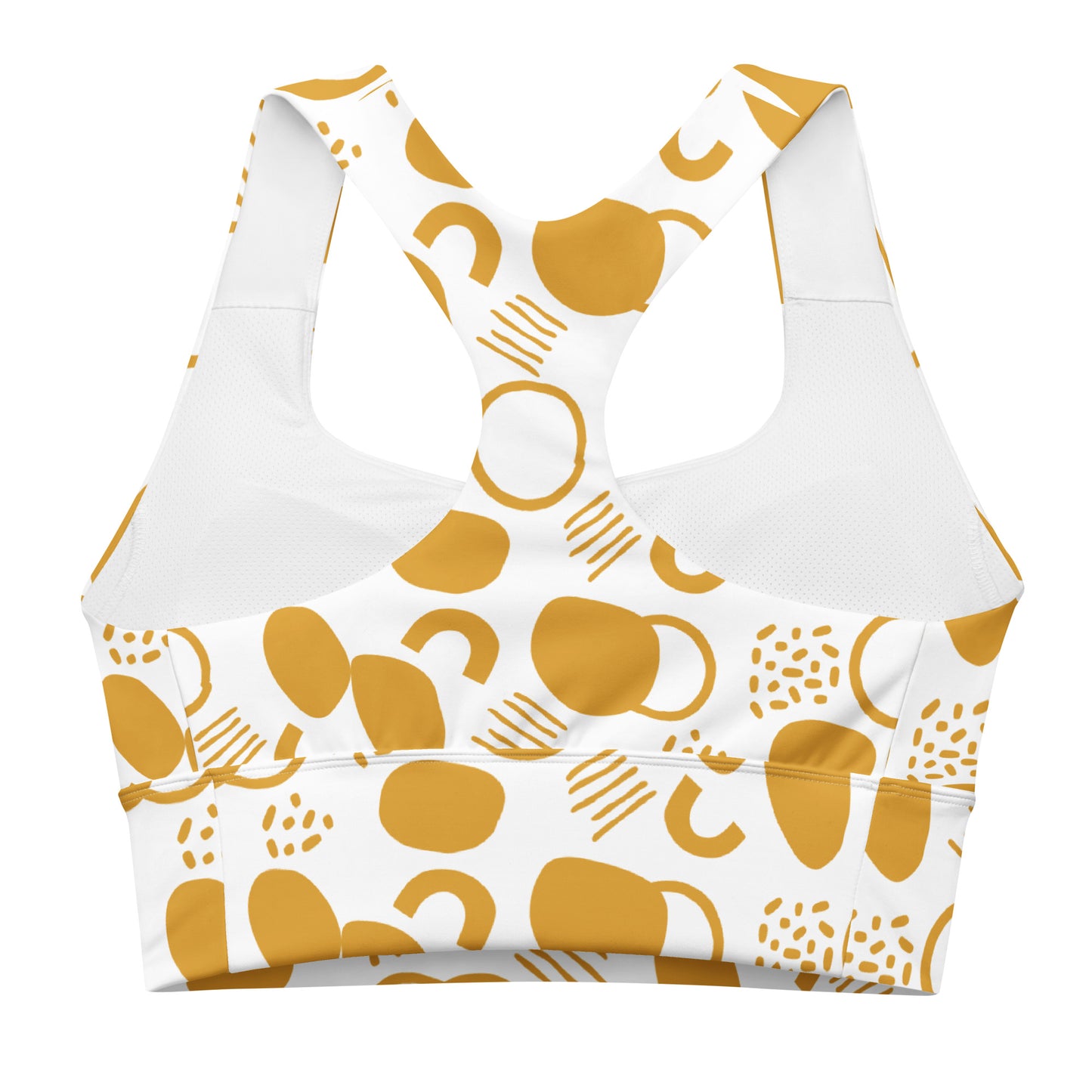 All-Over Print Recycled Longline Sports Bra