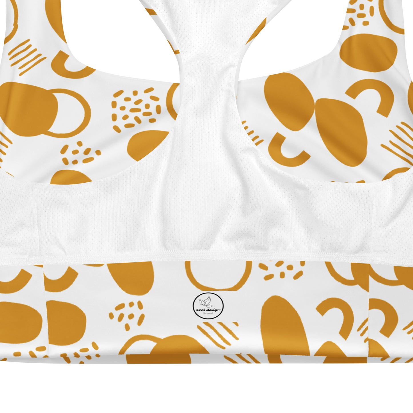 All-Over Print Recycled Longline Sports Bra