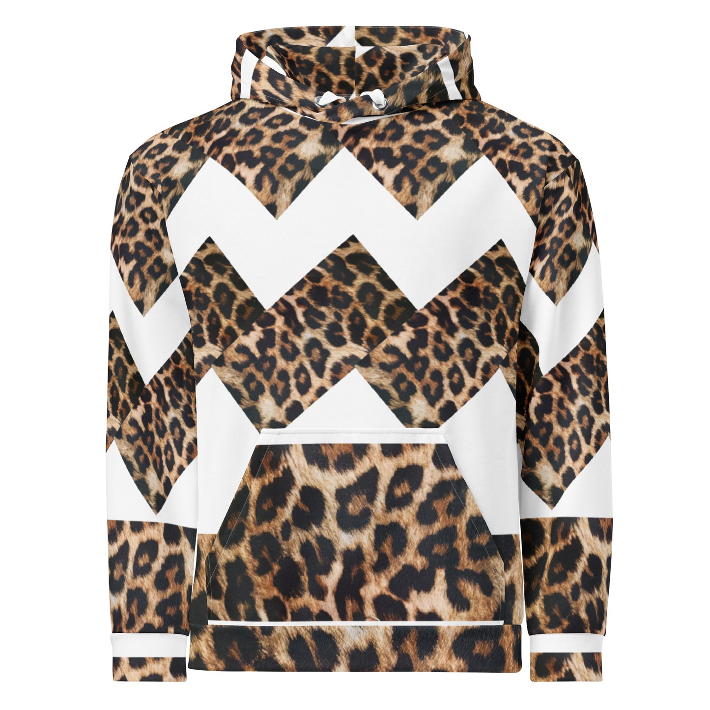 All-Over Print Unisex Hoodie Leopard for Woman