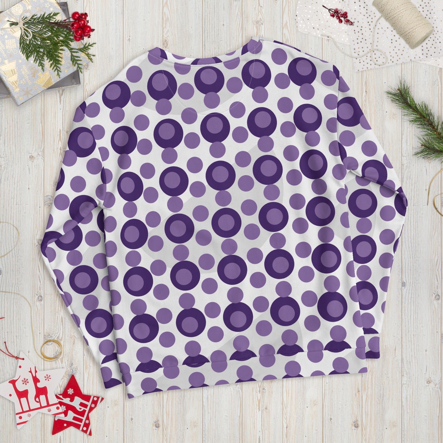 All-Over Print Recycled Unisex Sweatshirt Circles Ce Soir for Man
