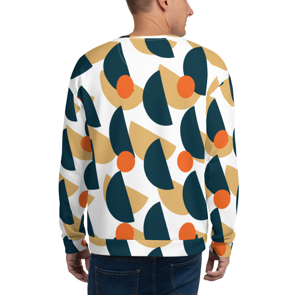 All-Over Print Recycled Unisex Sweatshirt Mushrooms Eclipse
