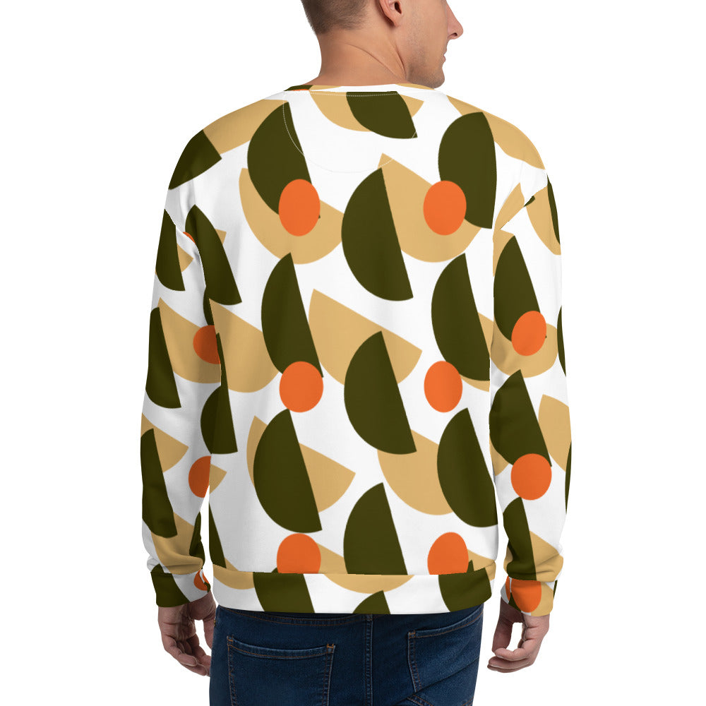 All-Over Print Recycled Unisex Sweatshirt Mushrooms Karaka for Man