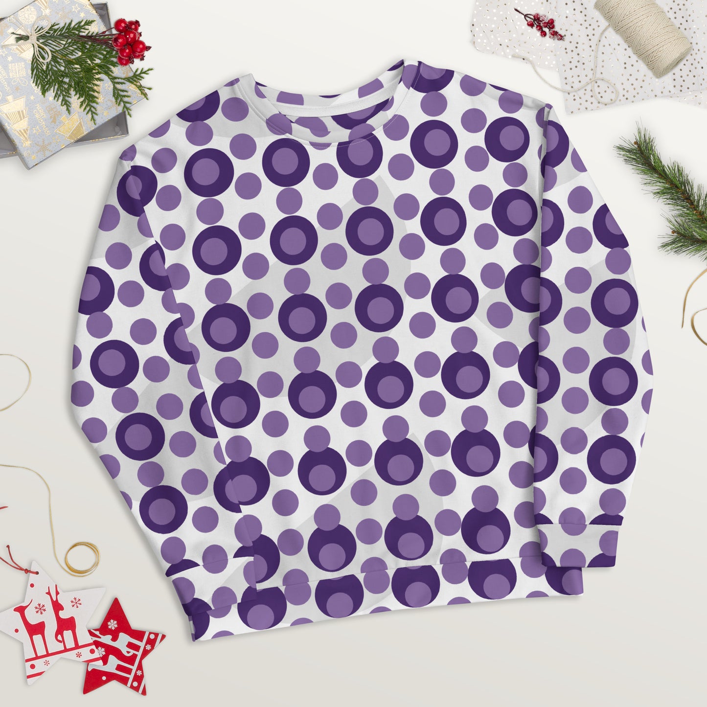 All-Over Print Recycled Unisex Sweatshirt Circles Ce Soir for Man