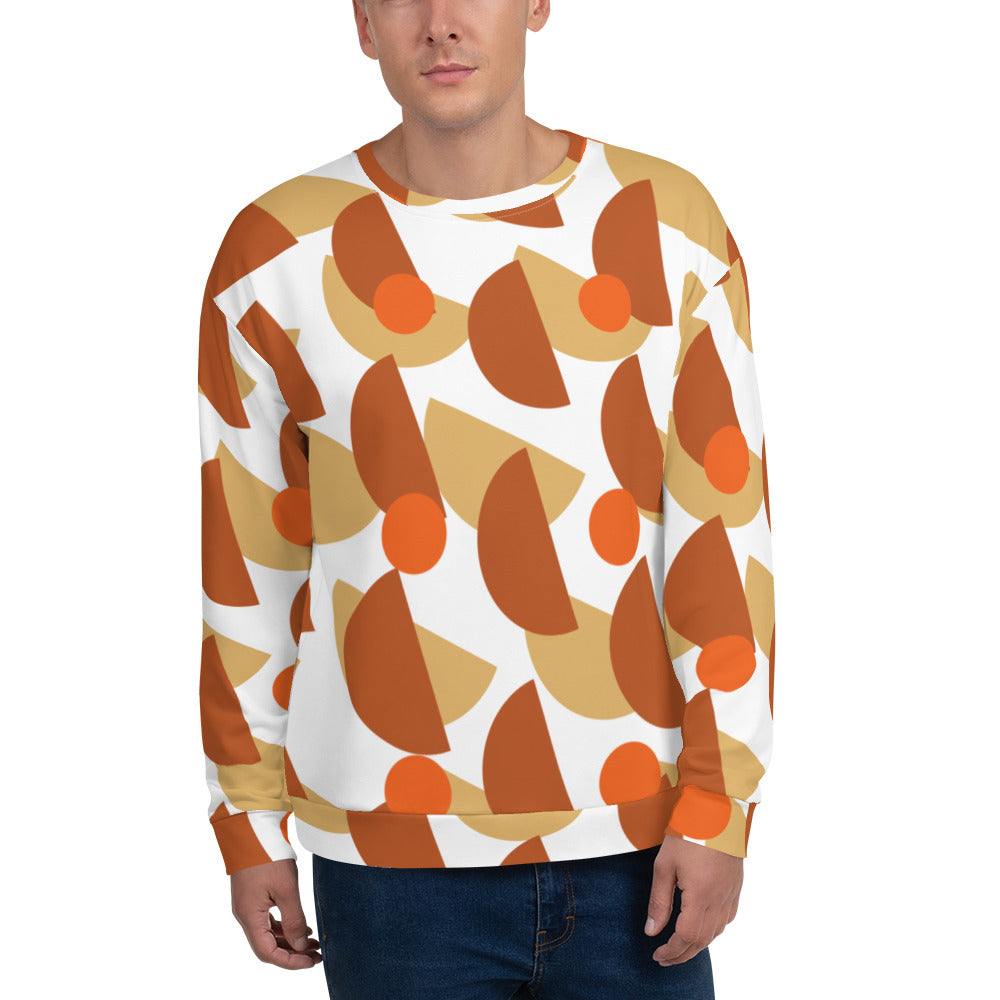 All-Over Print Recycled Unisex Sweatshirt Mushrooms Tenne for Ma