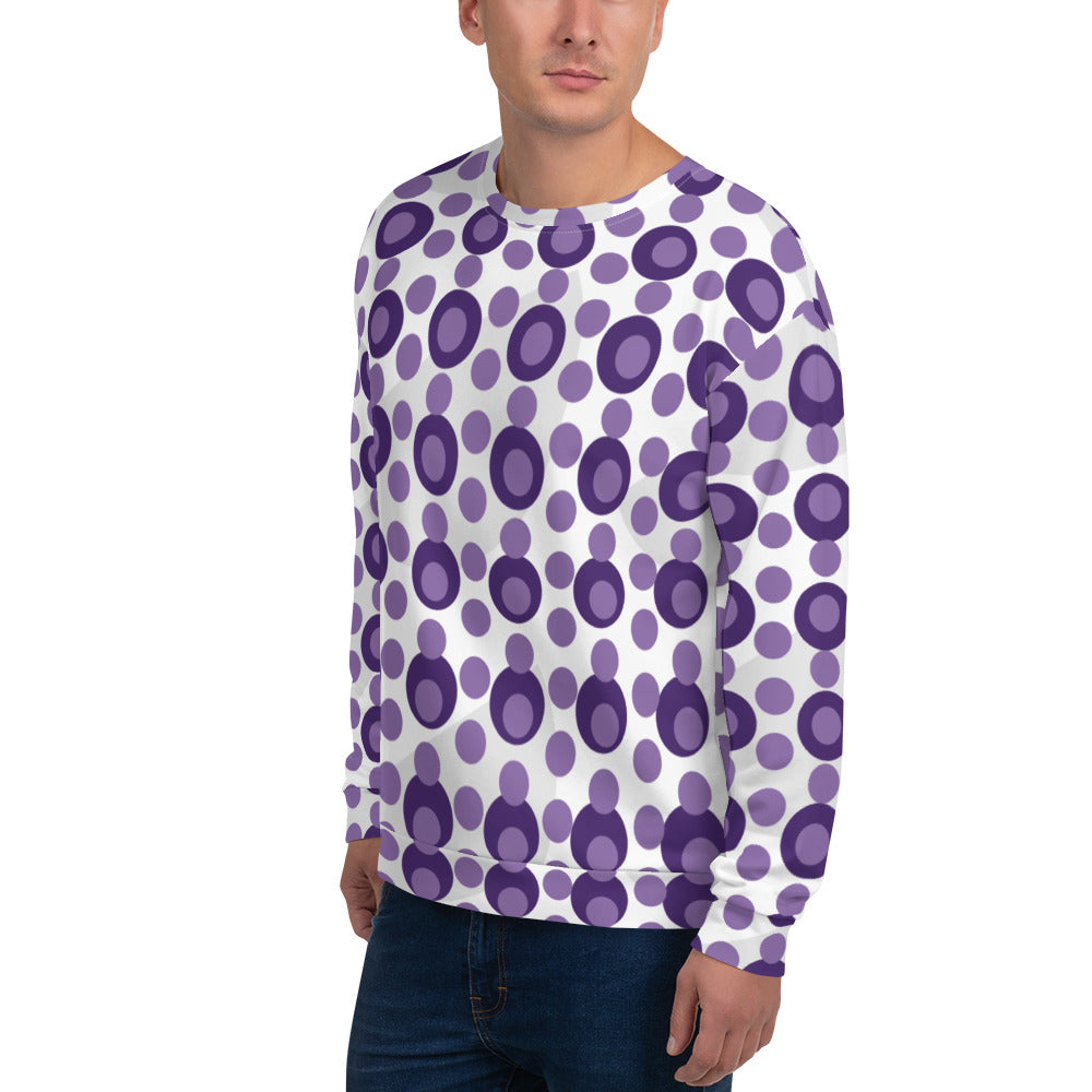 All-Over Print Recycled Unisex Sweatshirt Circles Ce Soir for Man