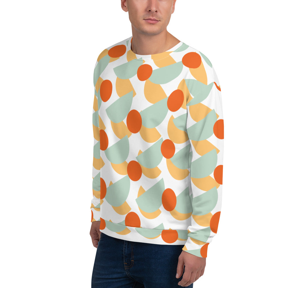 All-Over Print Recycled Unisex Sweatshirt Mushrooms Edgewater for Man