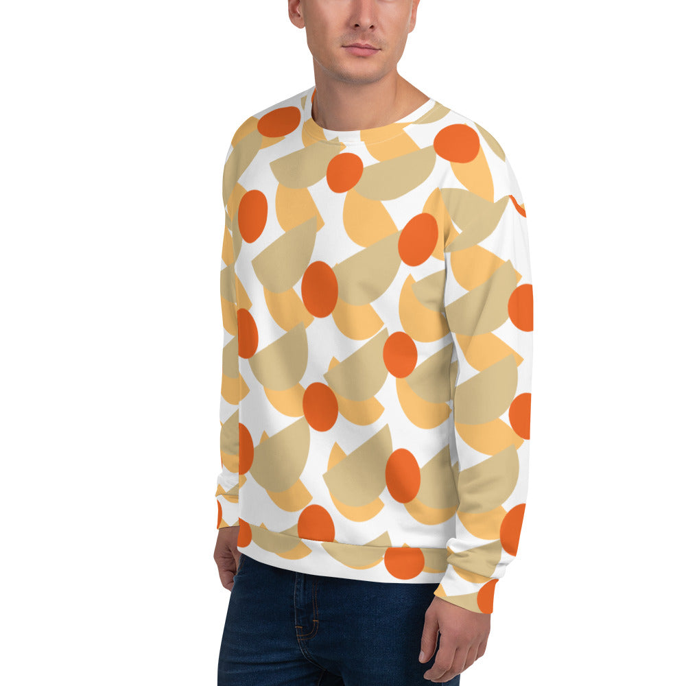 All-Over Print Recycled Unisex Sweatshirt Mushrooms New Orleans for Man