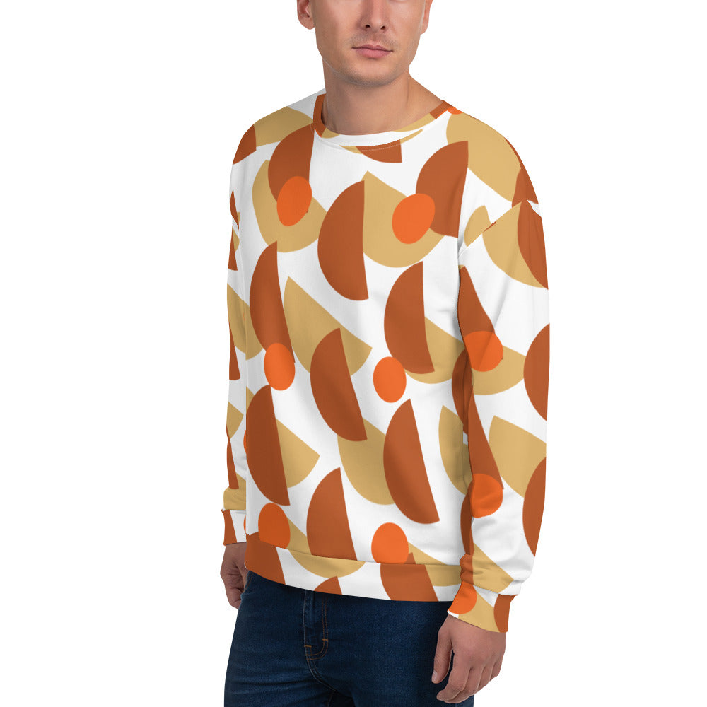 All-Over Print Recycled Unisex Sweatshirt Mushrooms Tenne for Ma