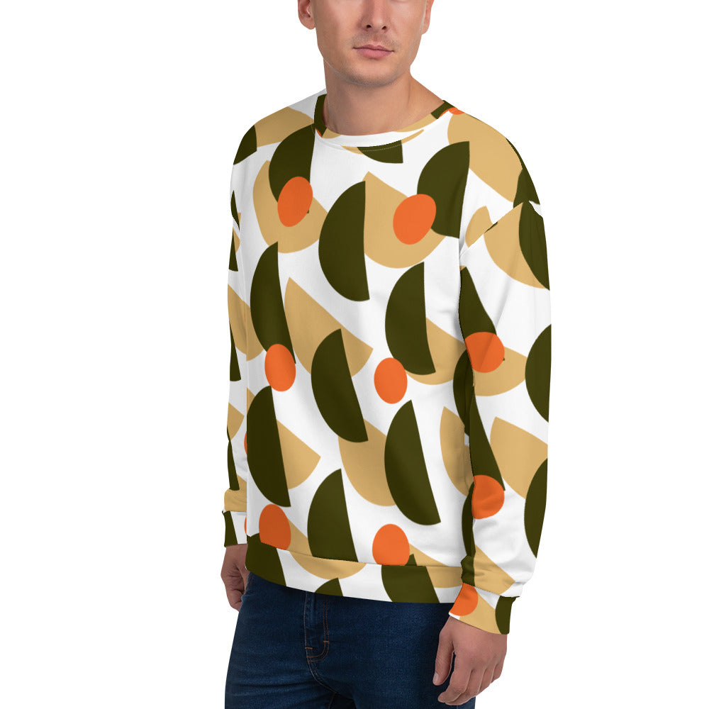 All-Over Print Recycled Unisex Sweatshirt Mushrooms Karaka for Man