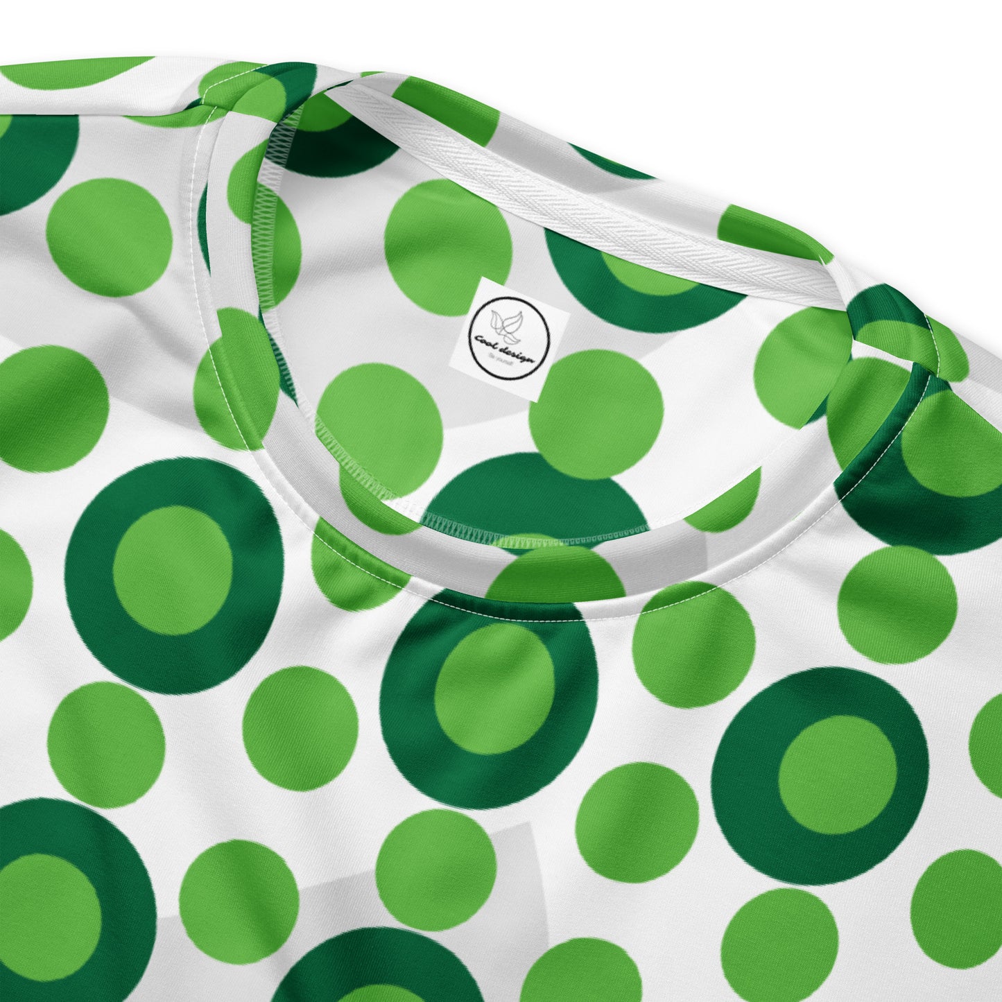 All-Over Print Recycled Unisex Sweatshirt Circles Kelly Green for Man