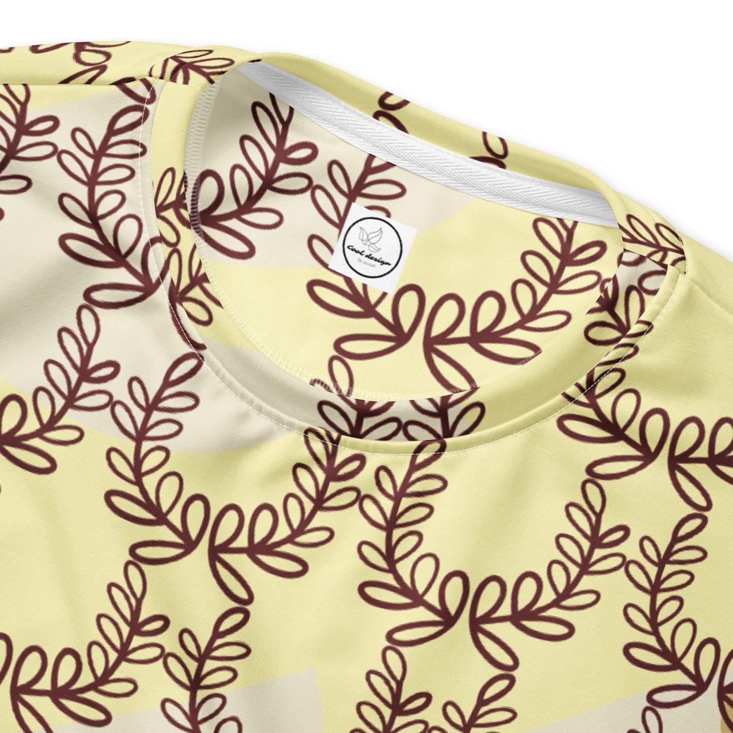 All-Over Print Recycled Unisex Sweatshirt Laurel Leaf Crown Cumulus for Man