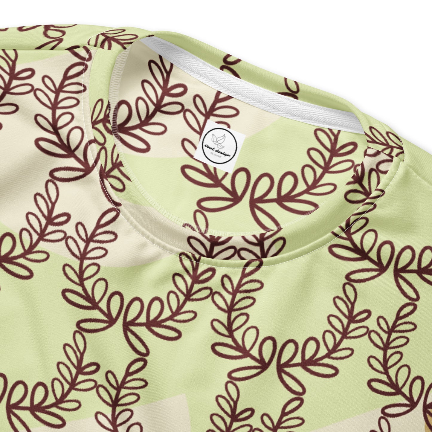 All-Over Print Recycled Unisex Sweatshirt Laurel Leaf Crown Snow Flurry for Man