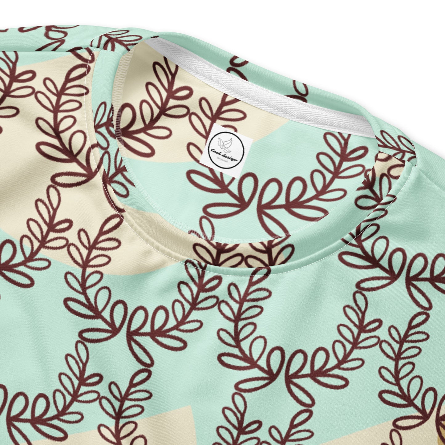 All-Over Print Recycled Unisex Sweatshirt Laurel Leaf Crown Melrose Humming Bird for Man