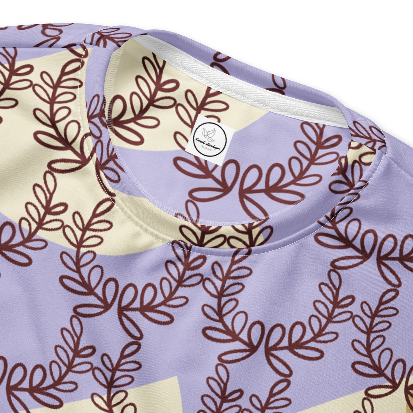 All-Over Print Recycled Unisex Sweatshirt Laurel Leaf Crown Melrose for Man
