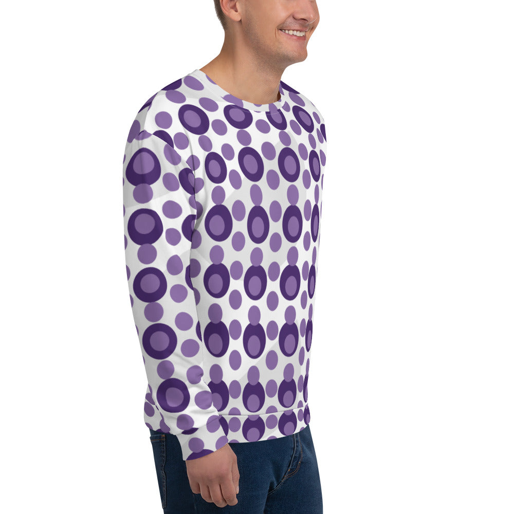 All-Over Print Recycled Unisex Sweatshirt Circles Ce Soir for Man