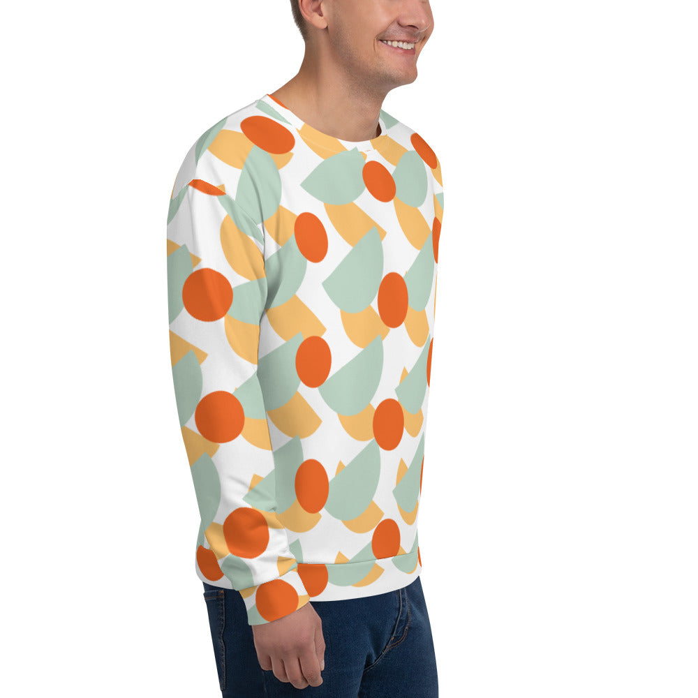 All-Over Print Recycled Unisex Sweatshirt Mushrooms Edgewater for Man