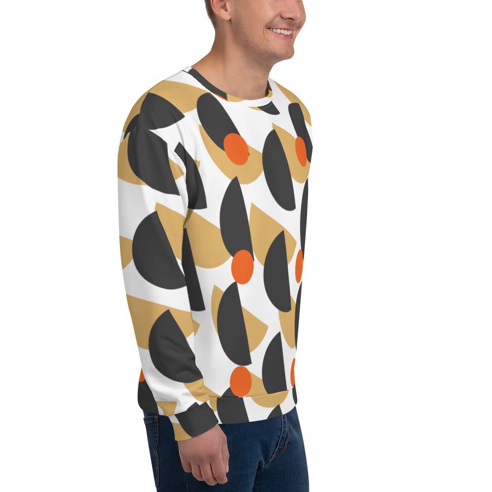 All-Over Print Recycled Unisex Sweatshirt Mushrooms Eclipse for Man