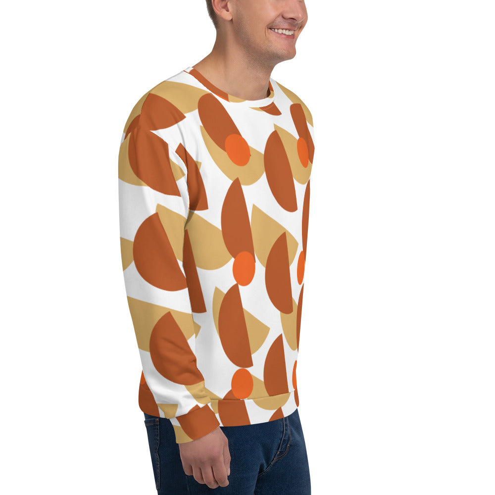 All-Over Print Recycled Unisex Sweatshirt Mushrooms Tenne for Ma