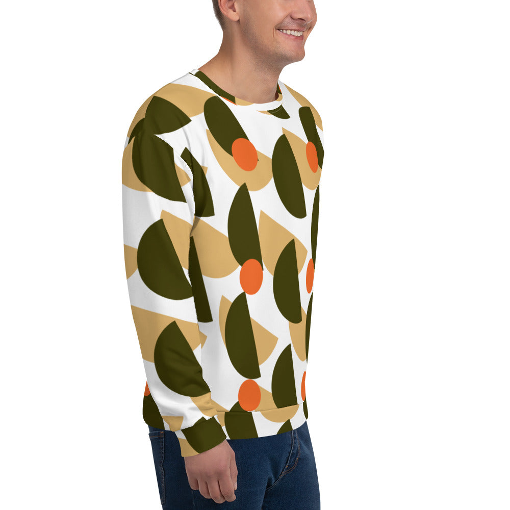 All-Over Print Recycled Unisex Sweatshirt Mushrooms Karaka for Man