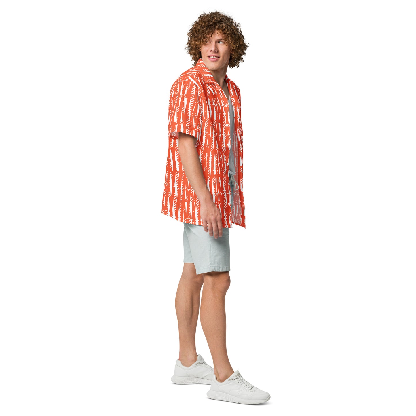 button shirts for men orange right