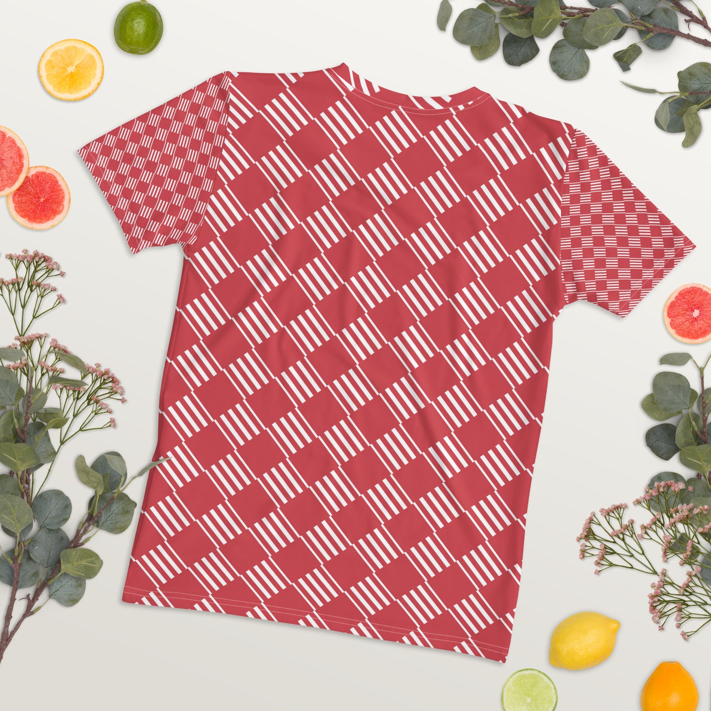 Women's T-shirt Love Pattern Stripes Diamonds Mandy 2