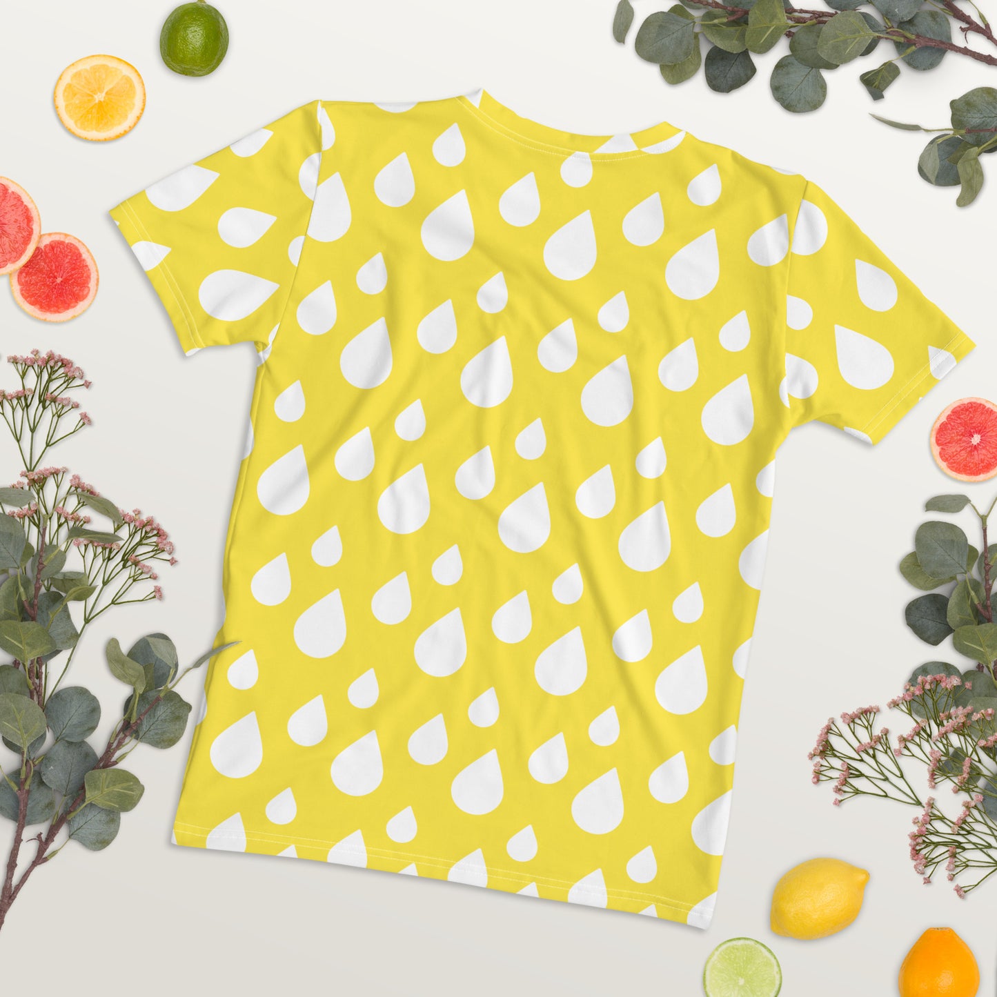 Women's Crew Neck T-shirt Raindrops Paris Daisy