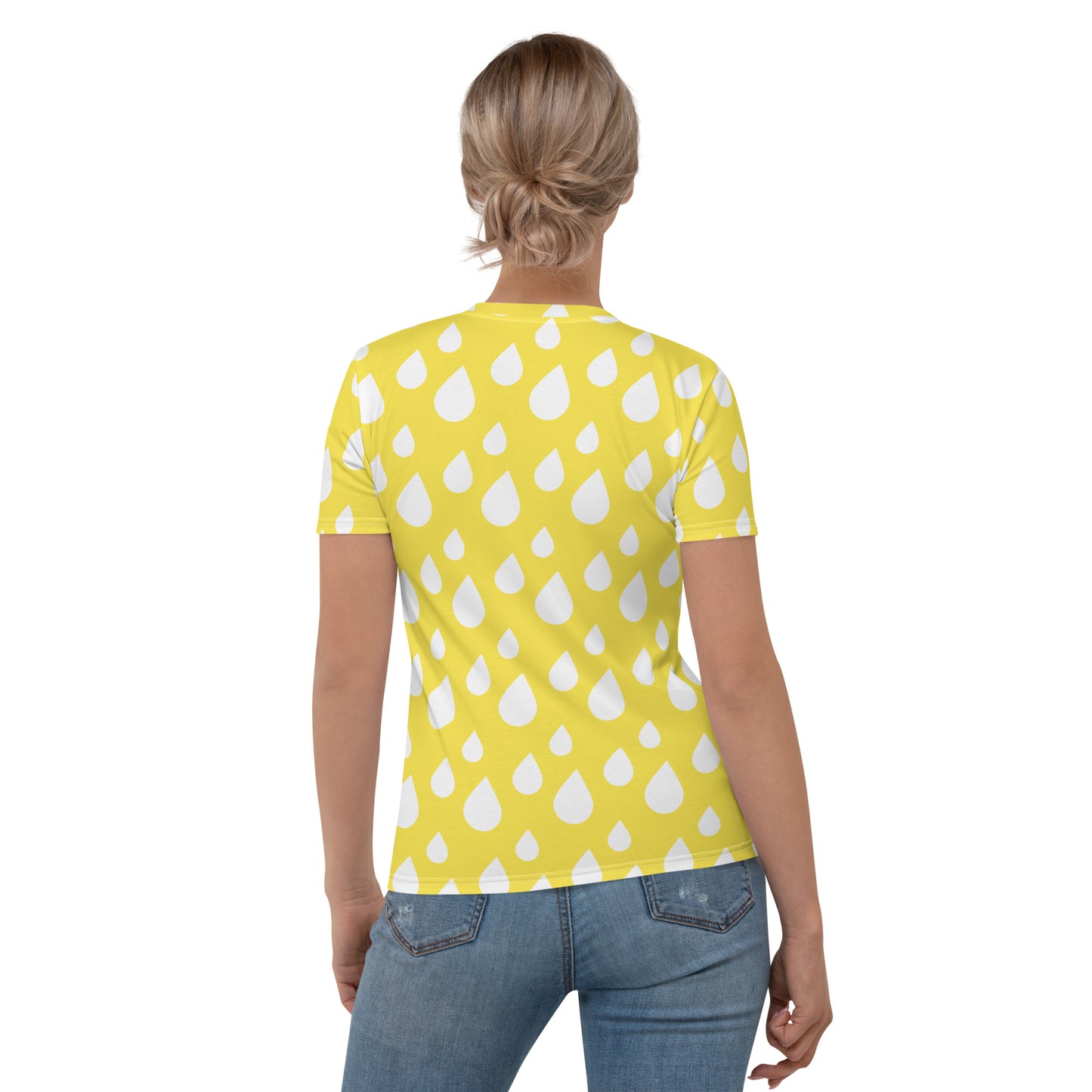 Women's Crew Neck T-shirt Raindrops Paris Daisy