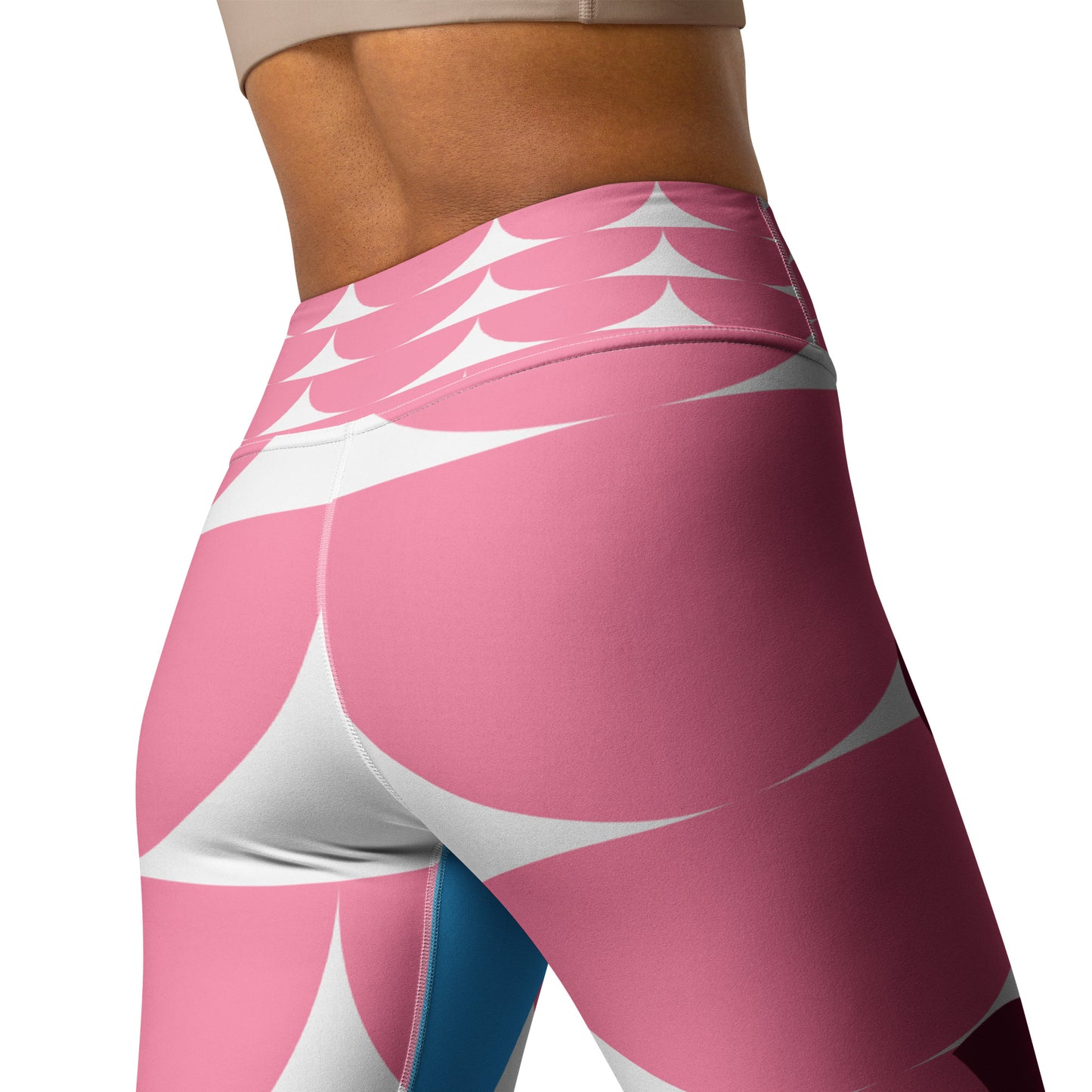 Yoga Leggings with Pocket Mushroom Tickle Me Pink