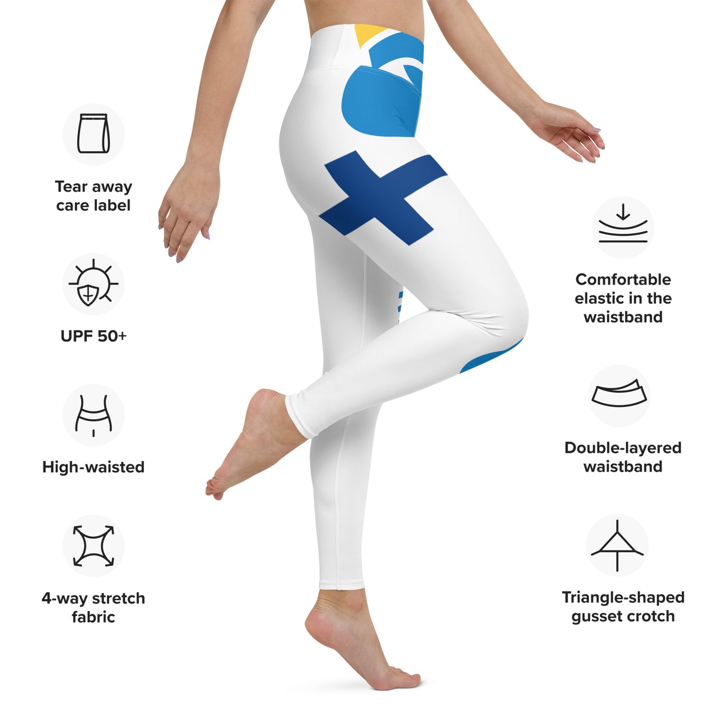 Yoga Leggings with Pocket I Love Finland Style 1