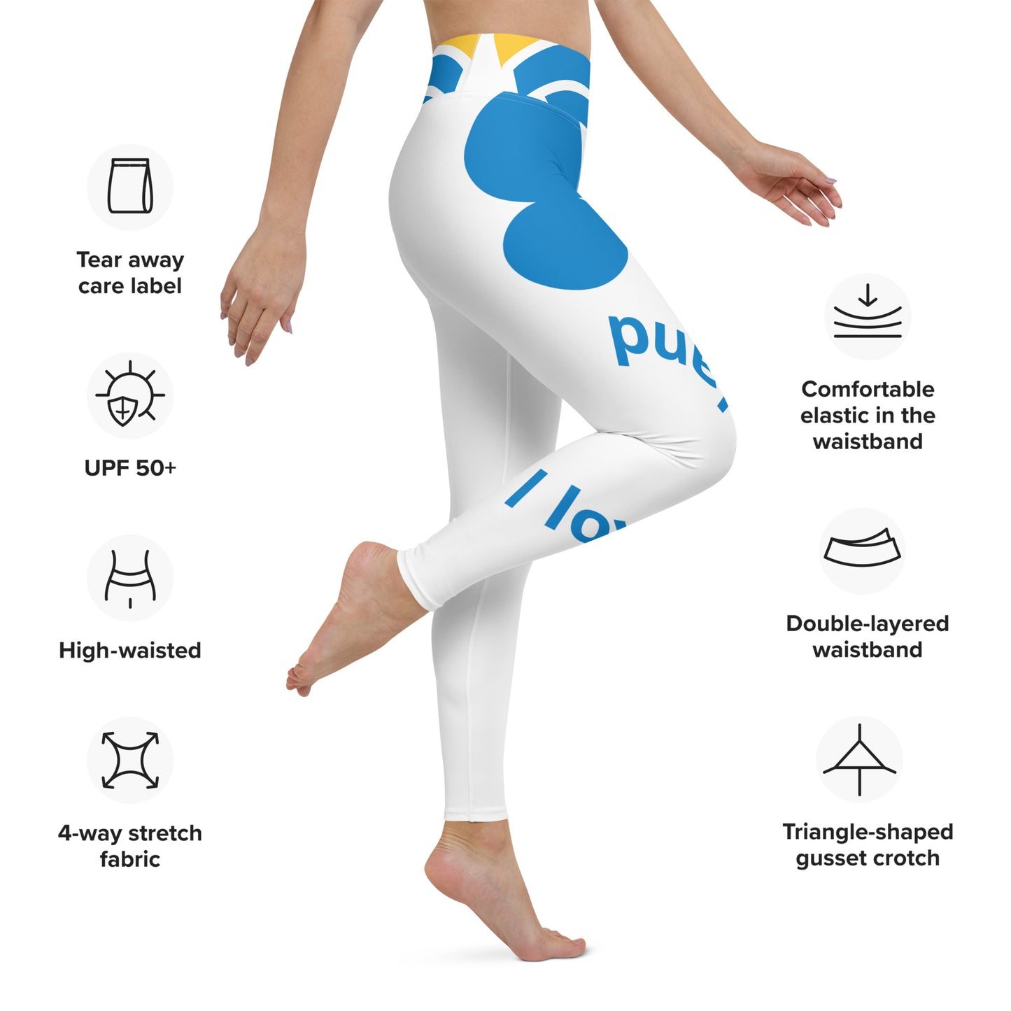 Yoga Leggings with Pocket I Love Finland Style 2