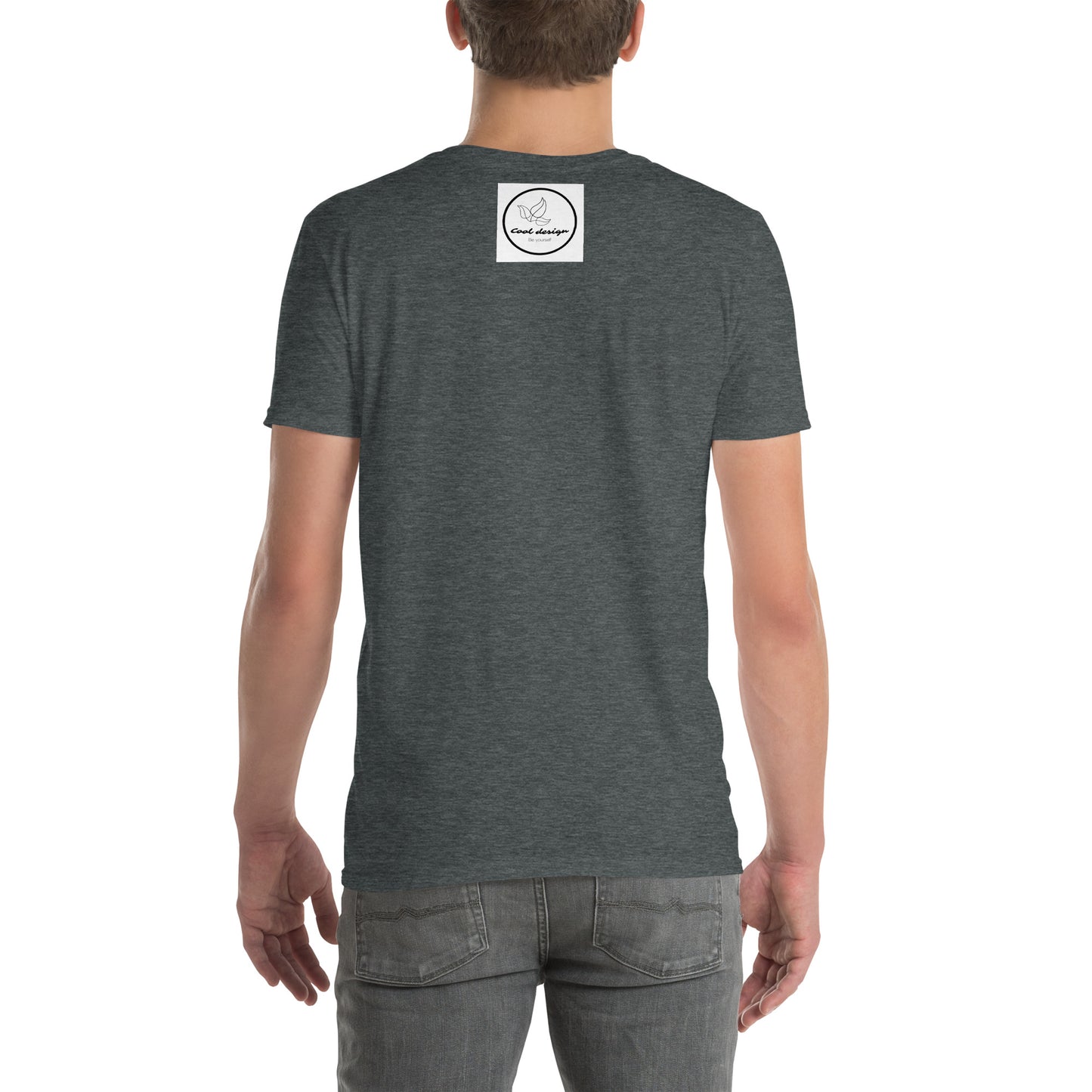 t-shirts for men dark heather back
