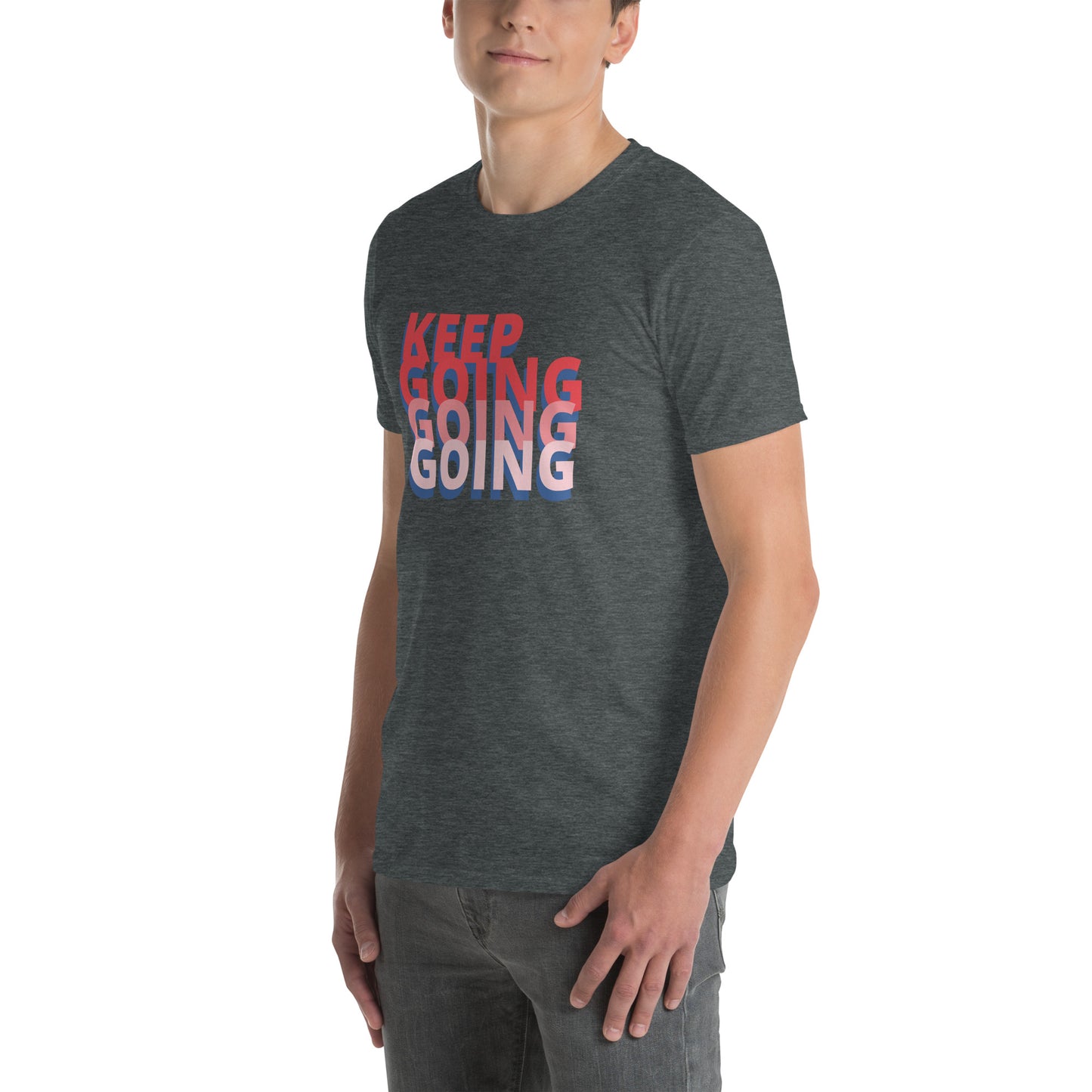 t-shirts for men dark heather left