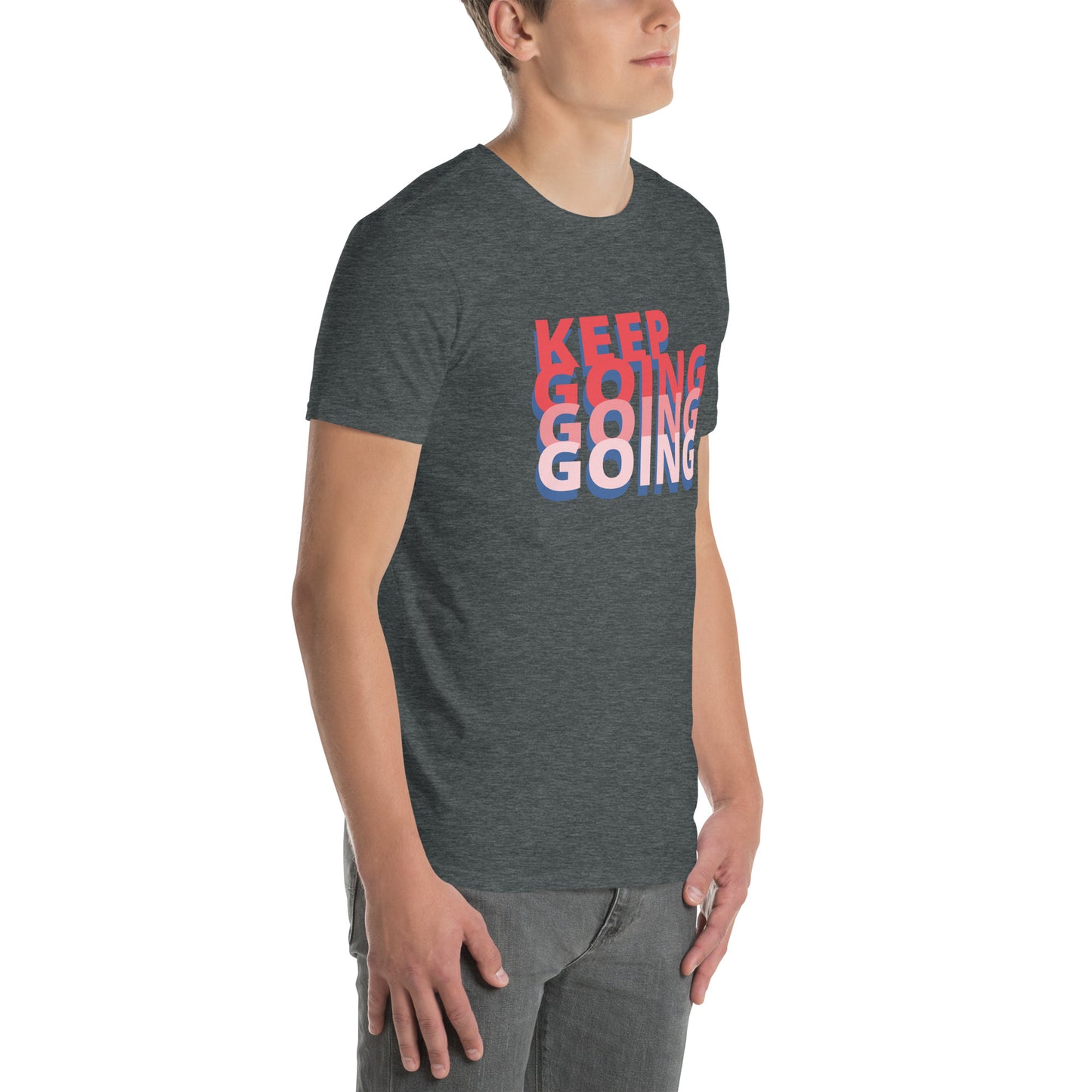 t-shirts for men dark heather right