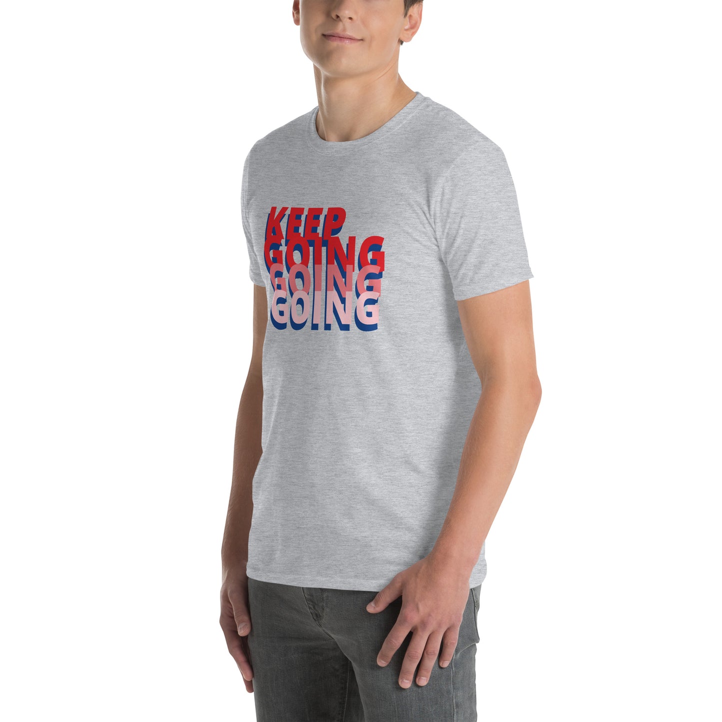 t-shirts for men grey left