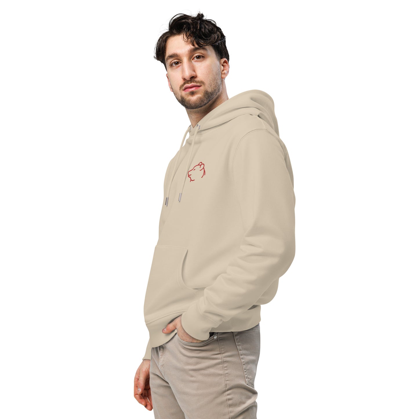 Unisex Essential Eco Hoodie Piggy Embroidery for Man