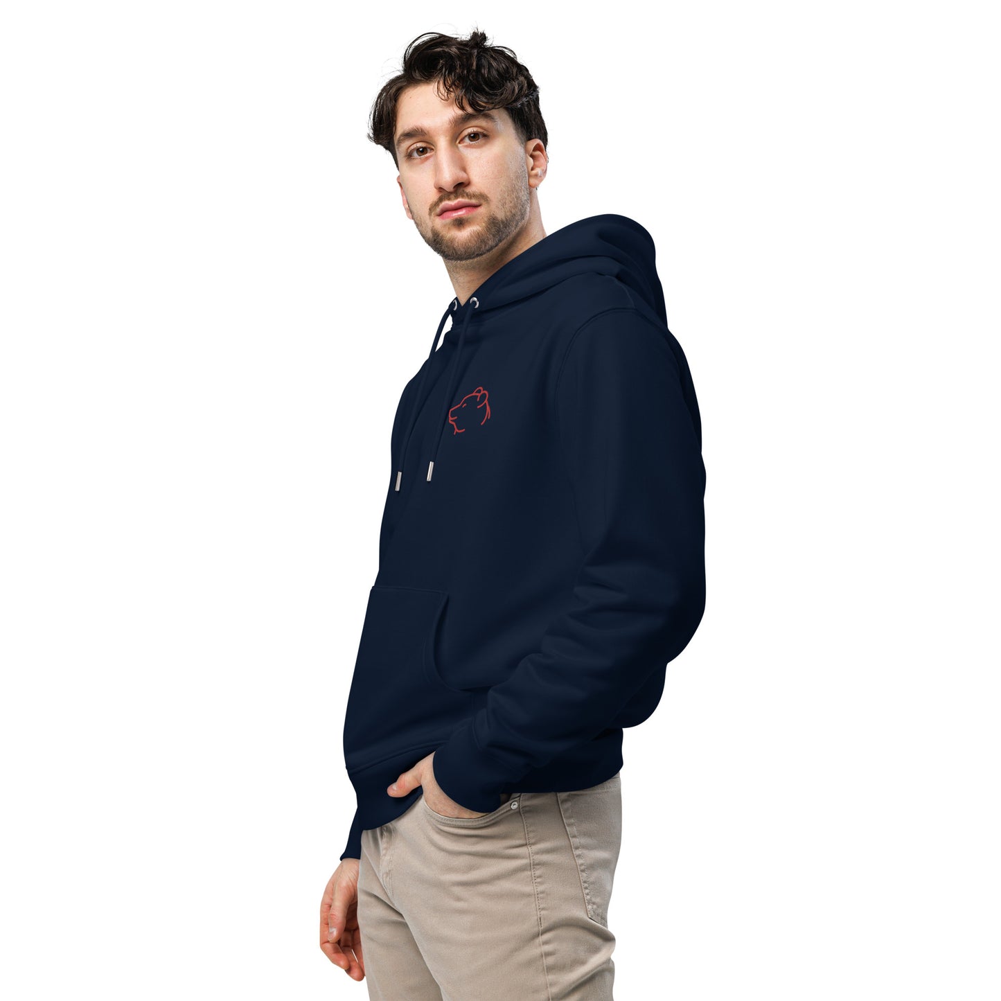 Unisex Essential Eco Hoodie Piggy Embroidery for Man