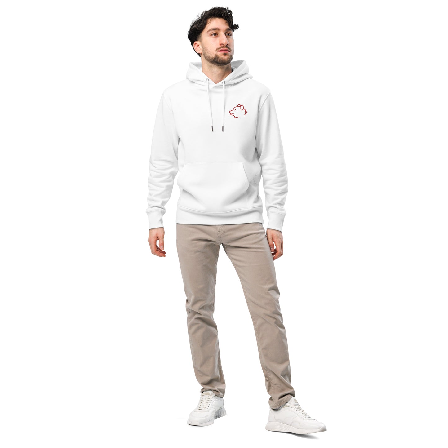 Unisex Essential Eco Hoodie Piggy Embroidery for Man
