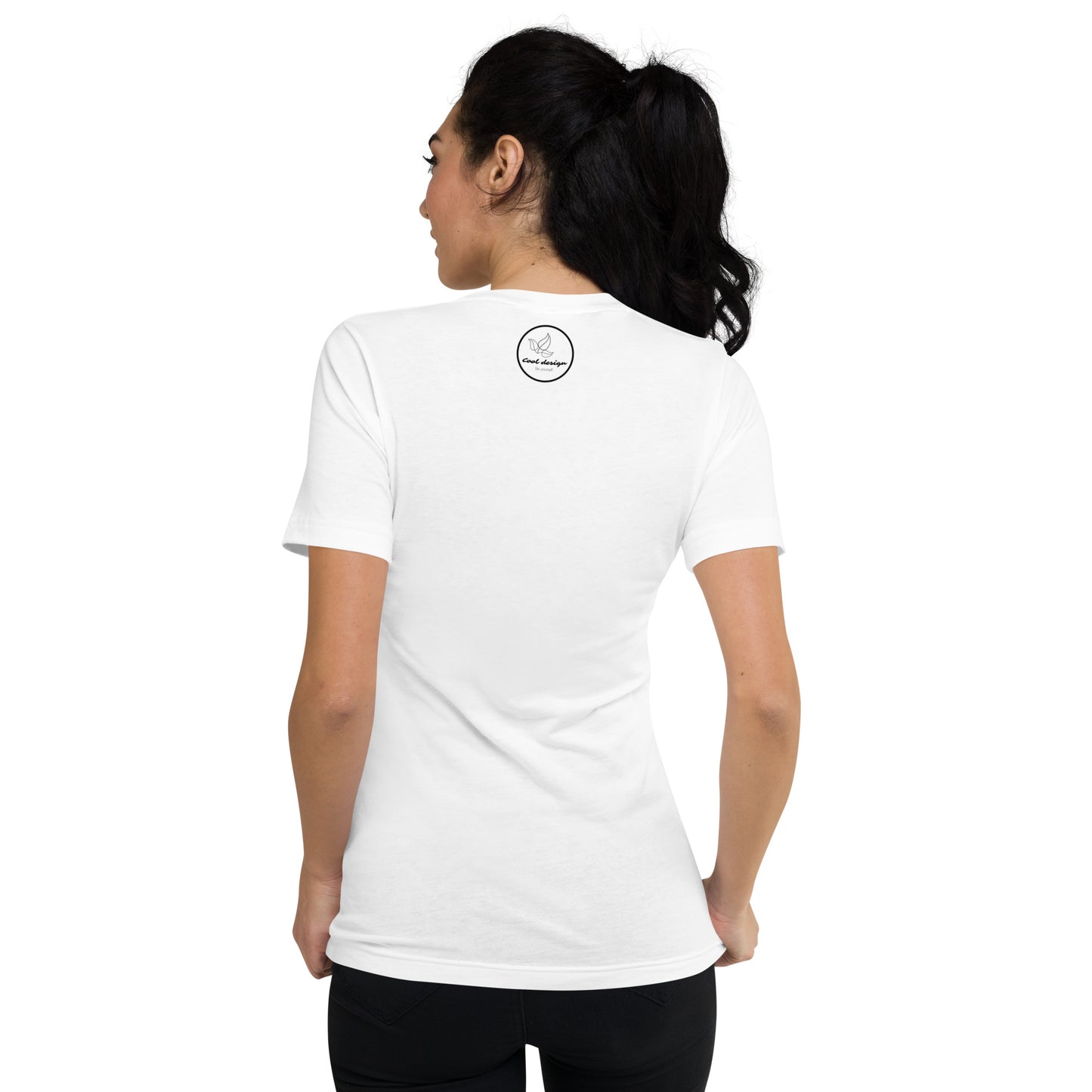 Unisex Short Burn Your Love Sleeve V-Neck T-Shirt