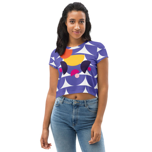 All-Over Print Crop Tee