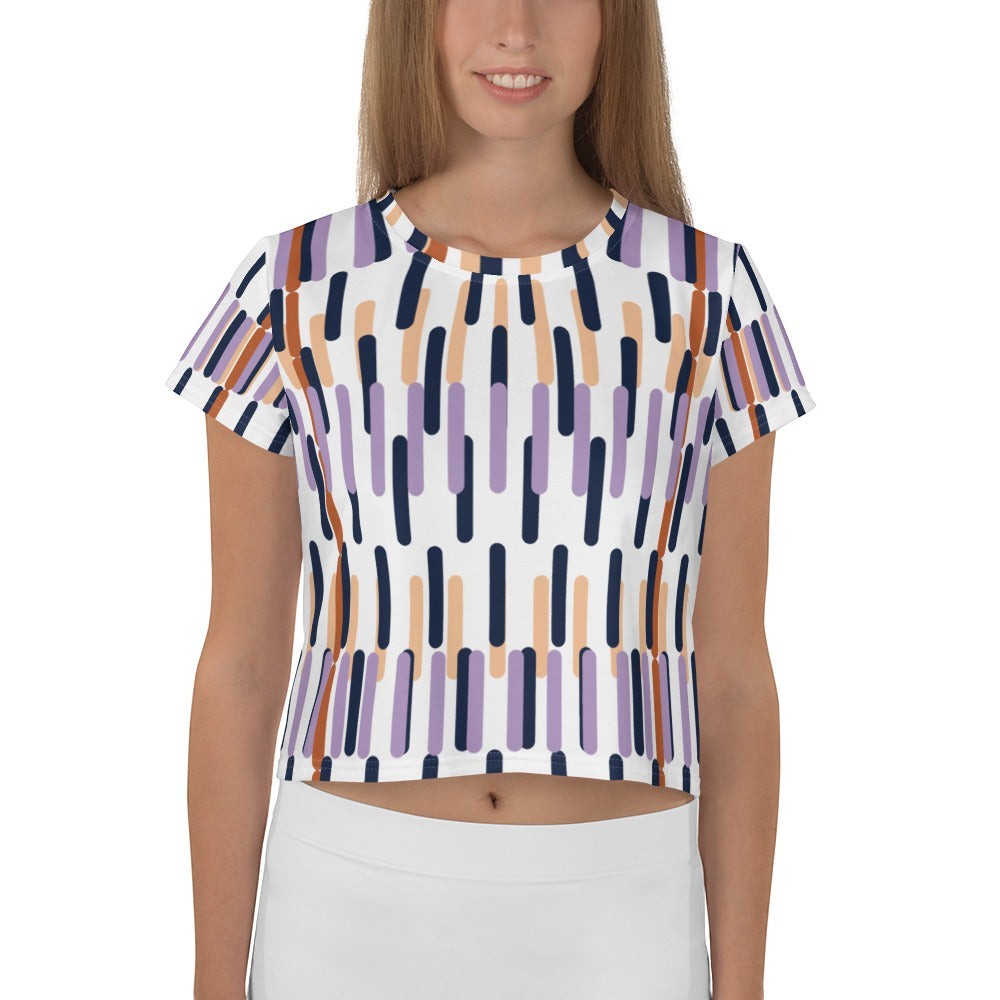 Geometric Crop Tee - Abstract Capsule | All-Over Print