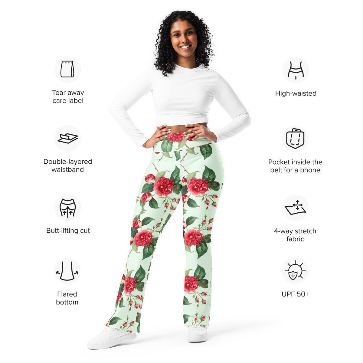 All-Over Print Flare leggings