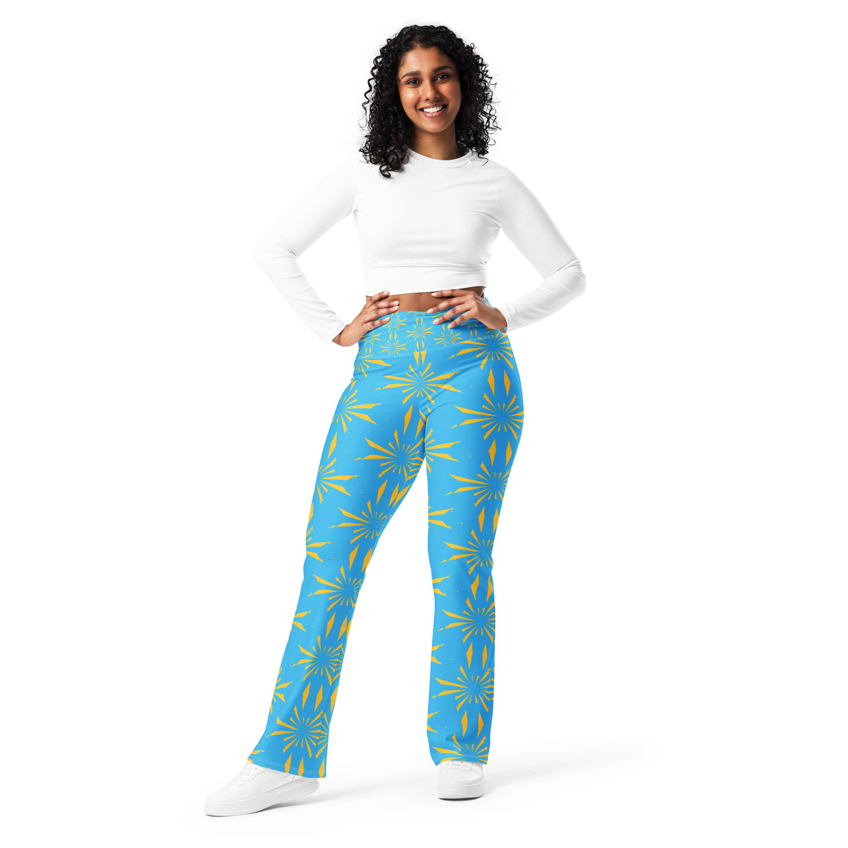All-Over Print Flare leggings