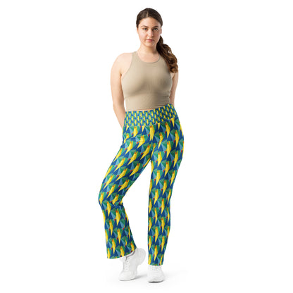 All-Over Print Flare leggings
