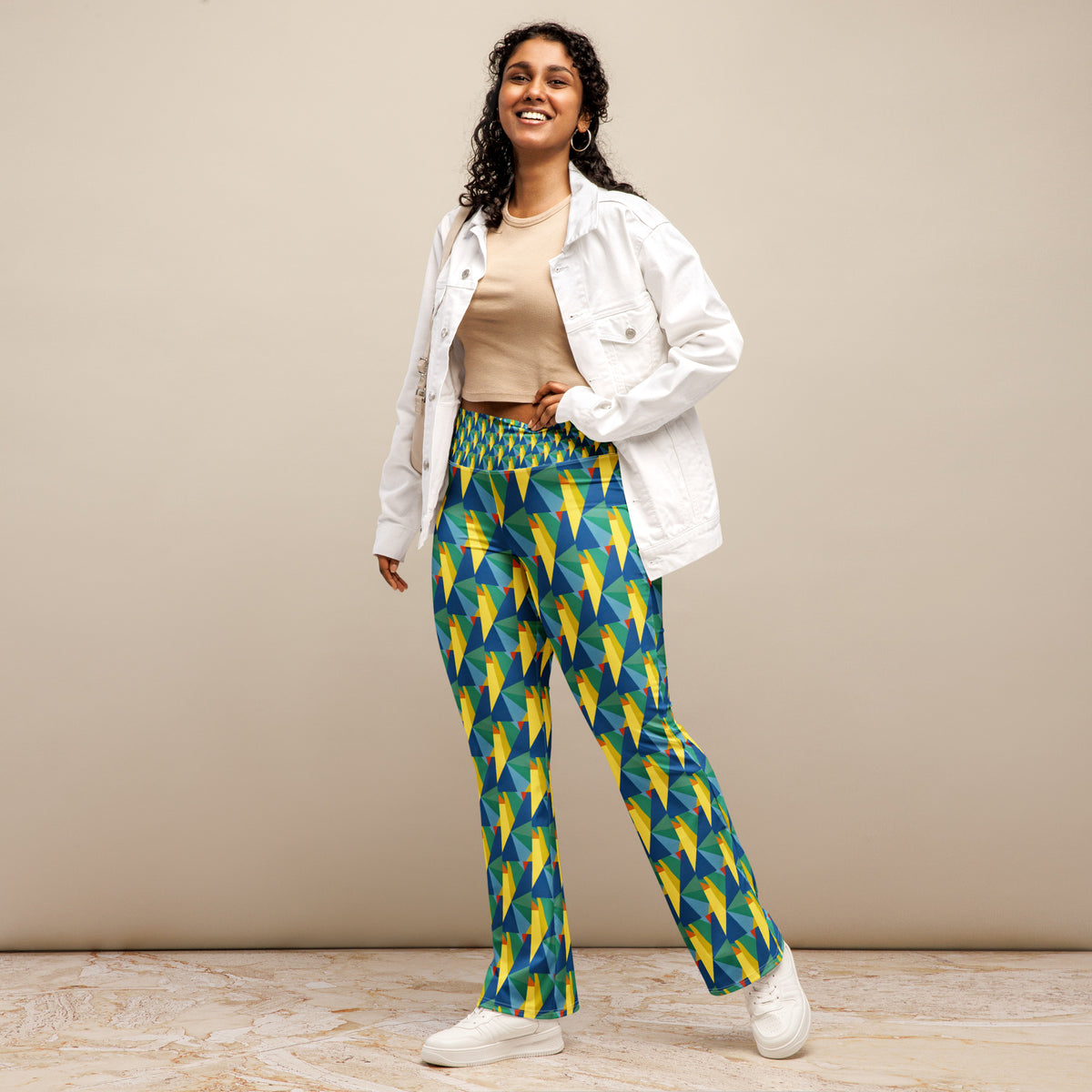 All-Over Print Flare leggings