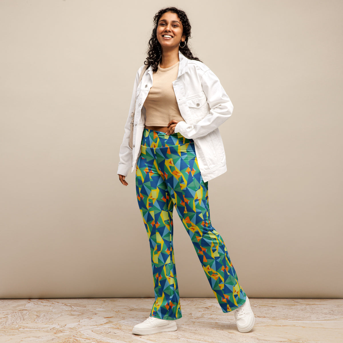 All-Over Print Flare leggings